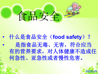 小學(xué)生食品安全教育班會課件